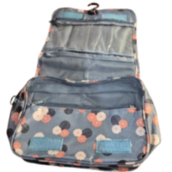 Travel Cosmetic Bag Hanging Fold Over Makeup Bag - Picture 8 of 8